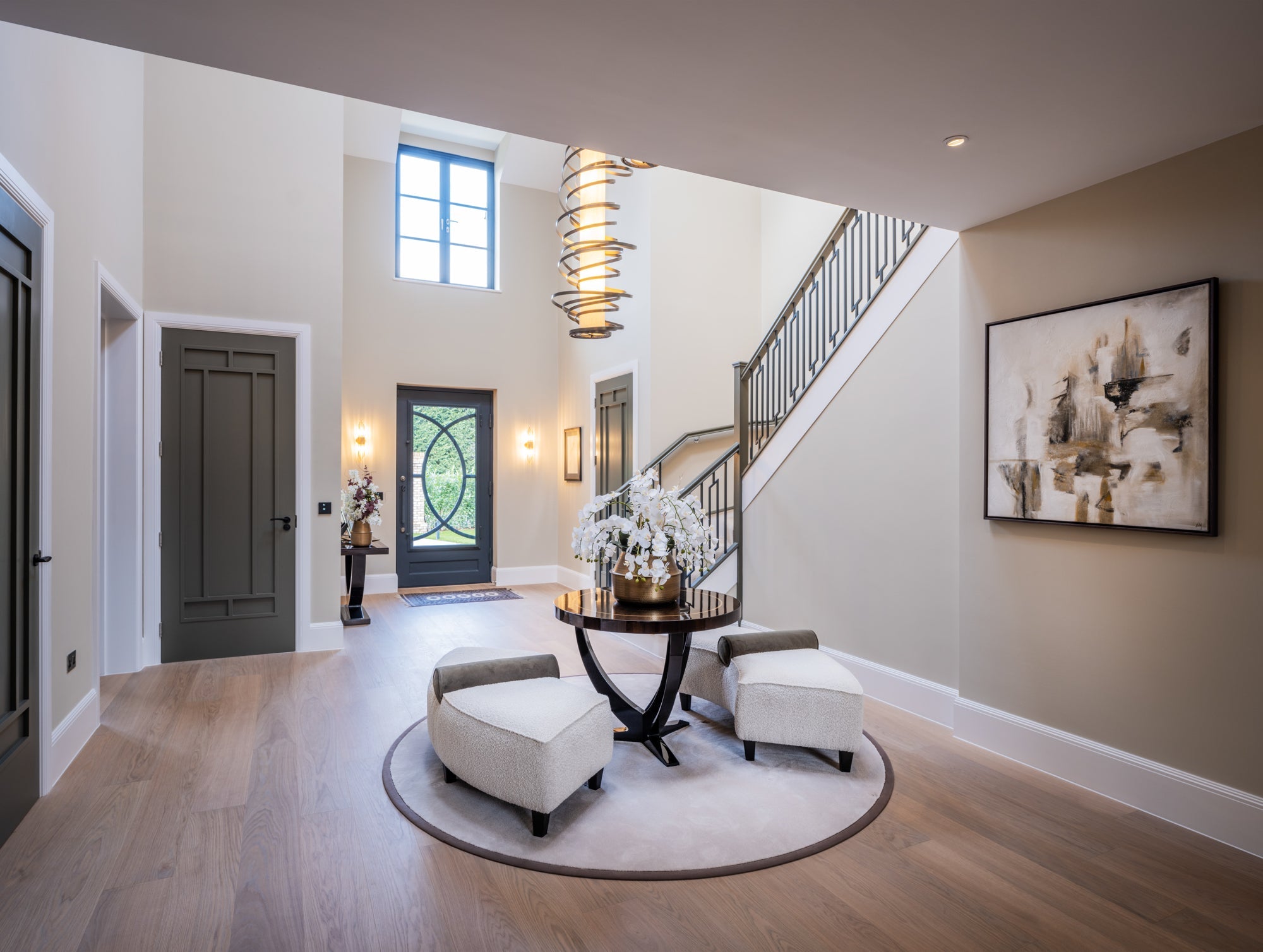 bjelin wood floors in an entrance hallway