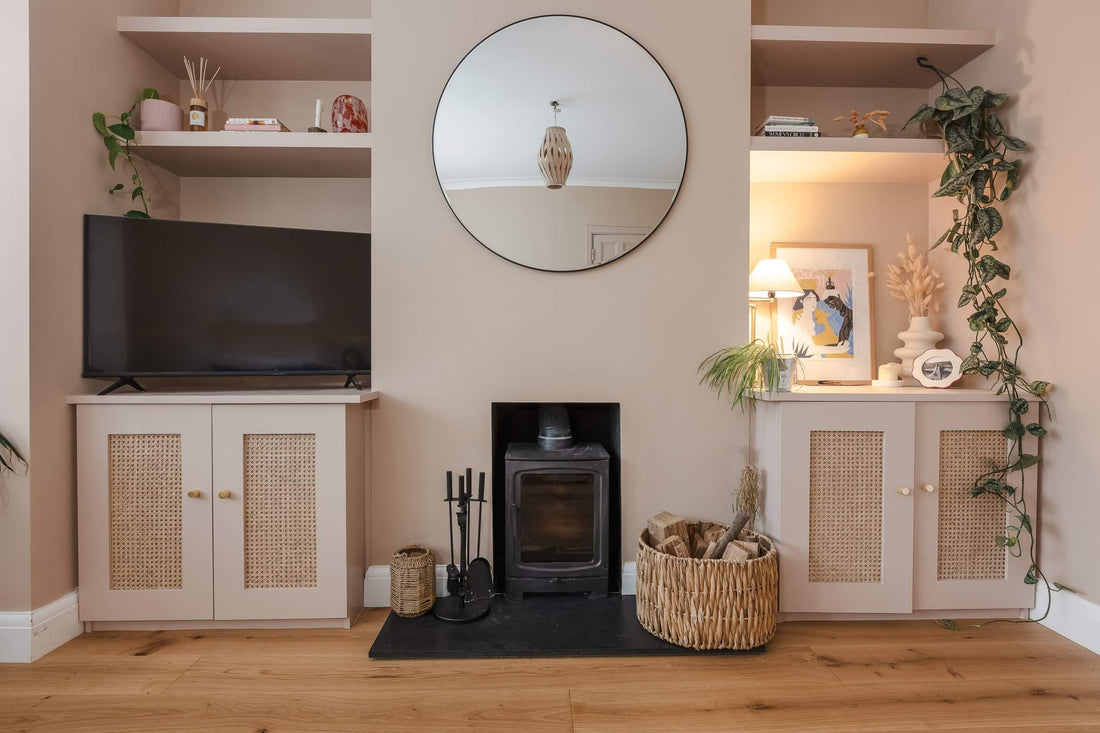 Living room with Brushed Matt oak flooring