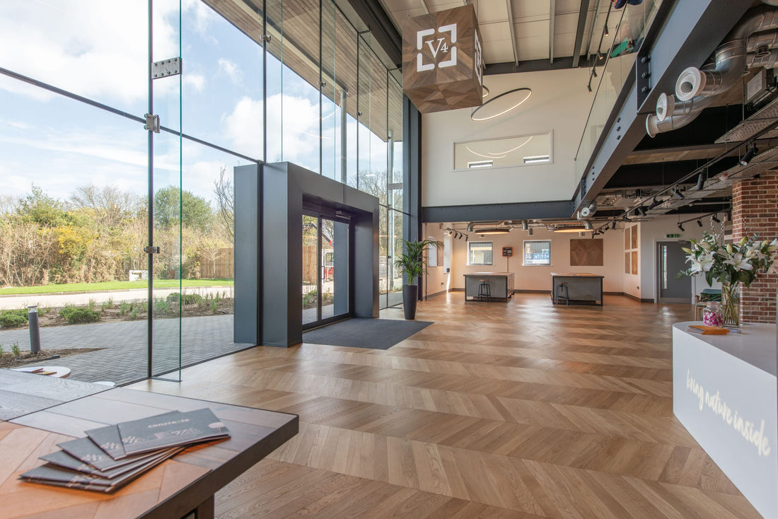 Visit our design centre V4 World in Woking, Surrey and be surface design inspired viewing over 500 floor & wall products