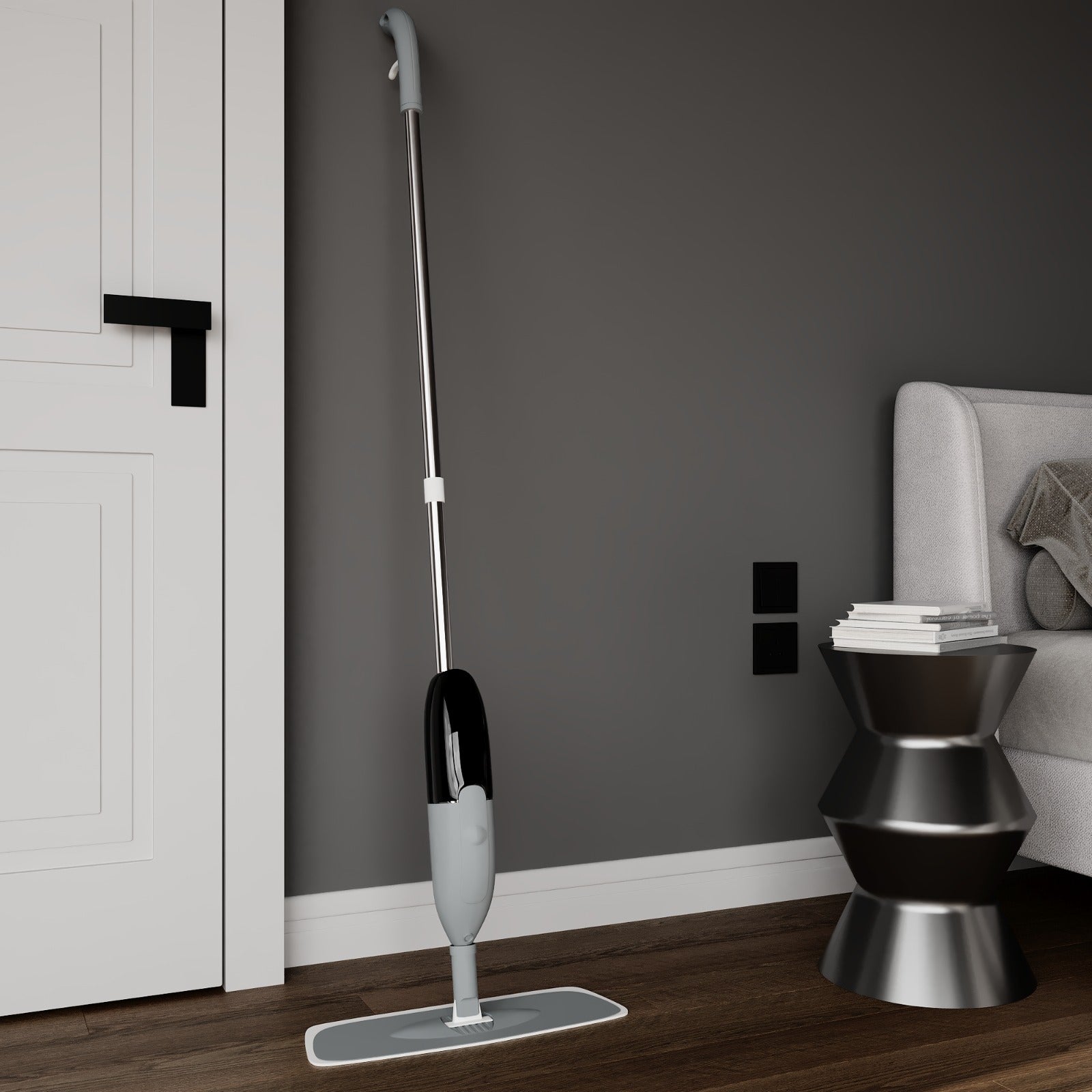 V4 Wood's Good Wood Floor Spray Mop with Rubio All Natural Cleaner