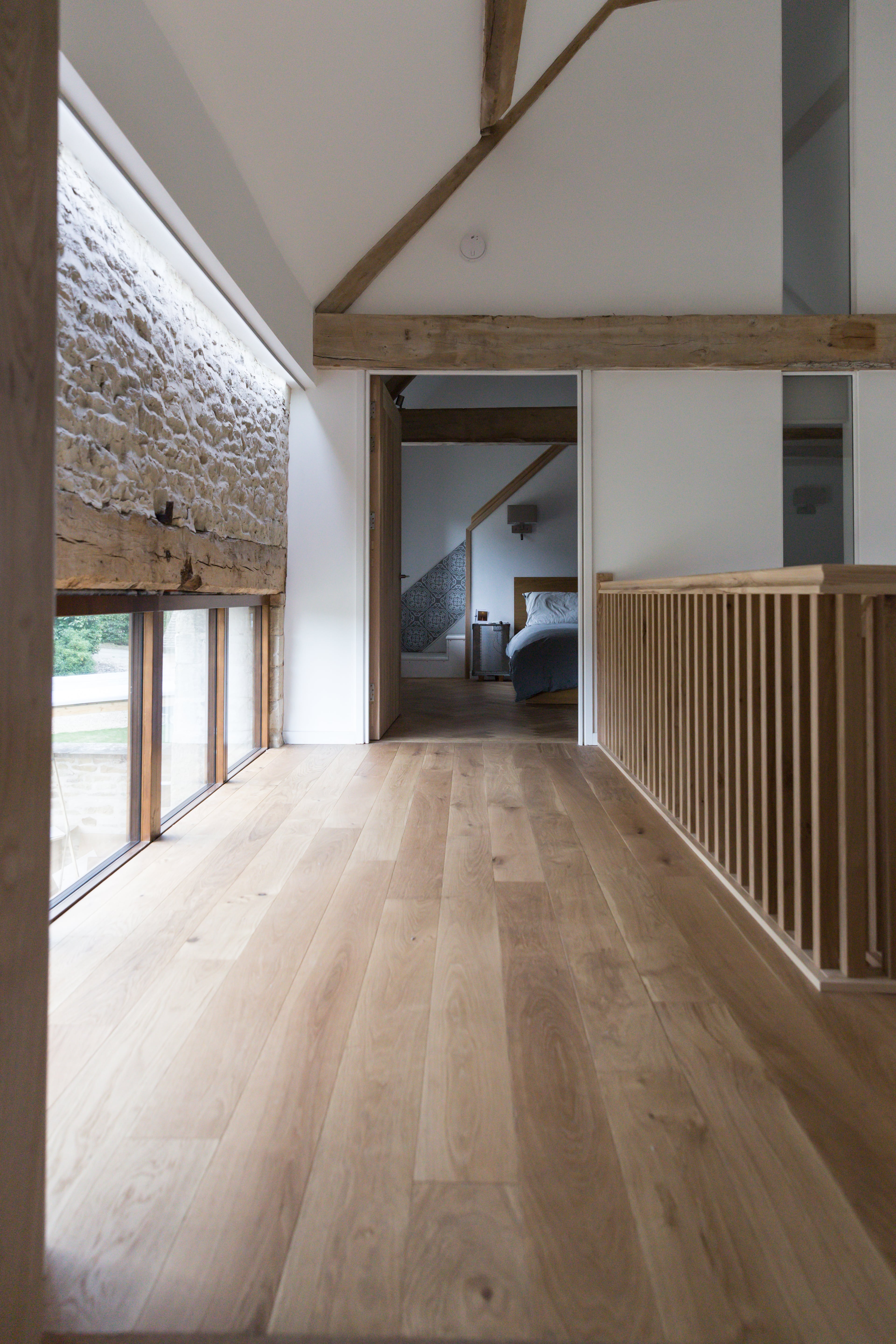 Alpine Upland Oak planks in a barn conversion hallway