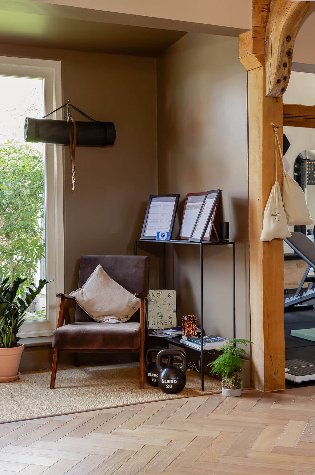 A consultation space inside The Byre gym