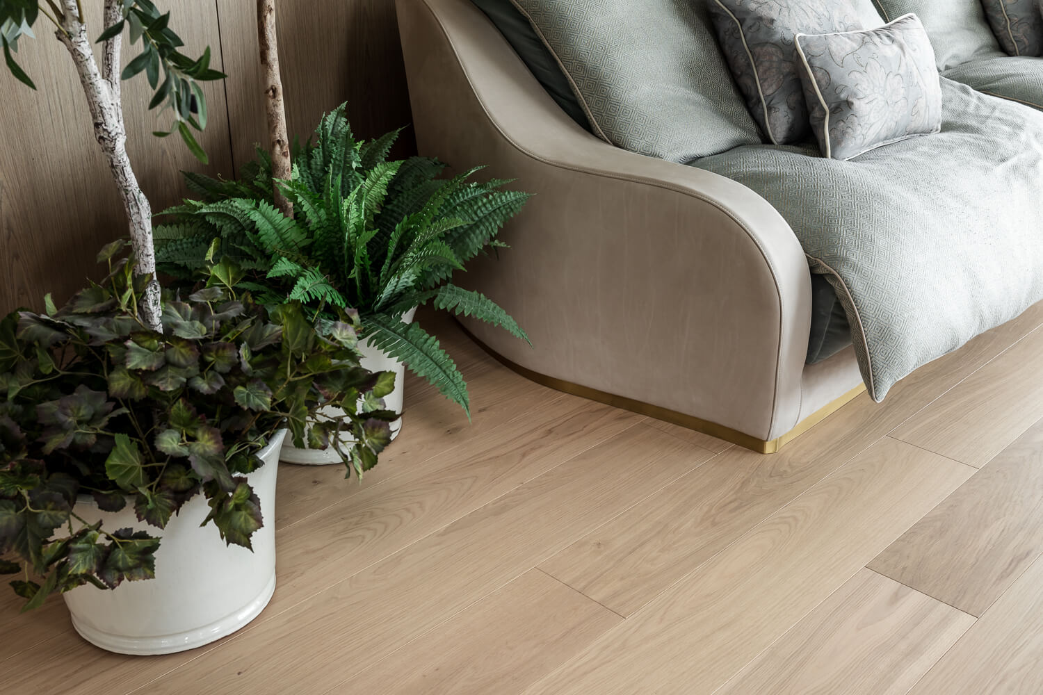 Close-up of Tundra Seashell planks