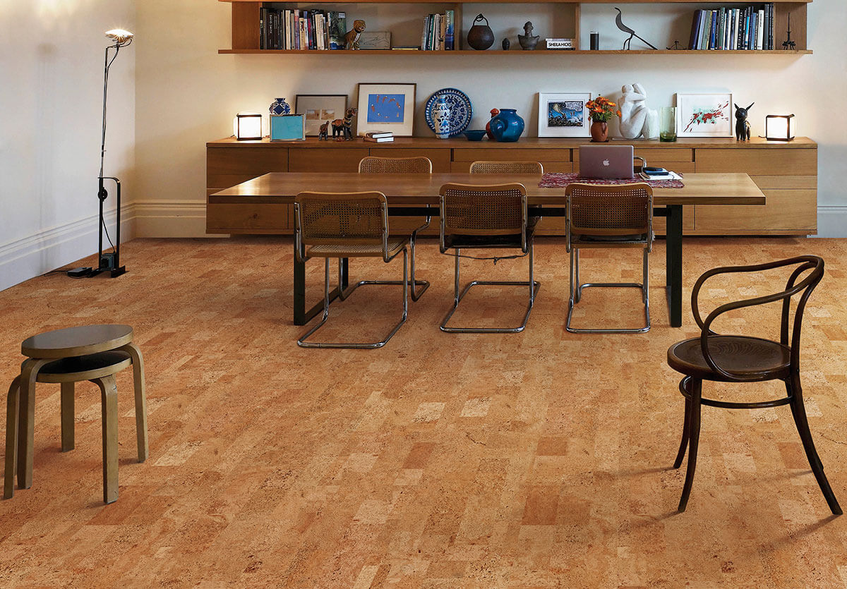 Dining room with Essence Harmony Cork Floors