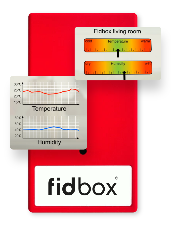 Fidbox Hardwood Floor Temperature & Humidity Monitor