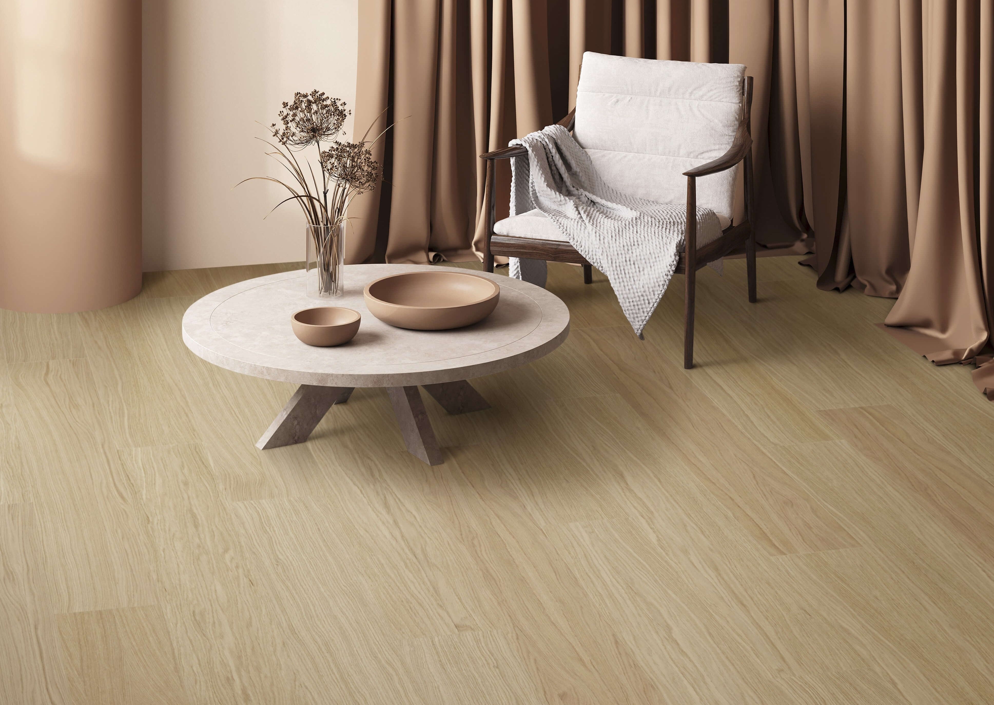 Spun Flax - Veneered Plank
