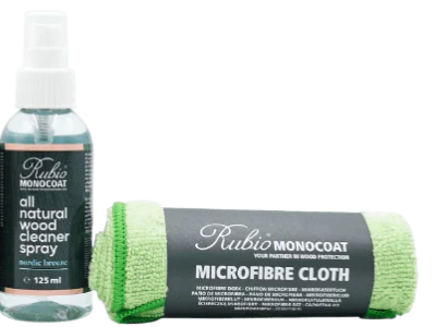 Rubio Monocoat Microfibre Cloth & All Natural Cleaner Spray 125ml