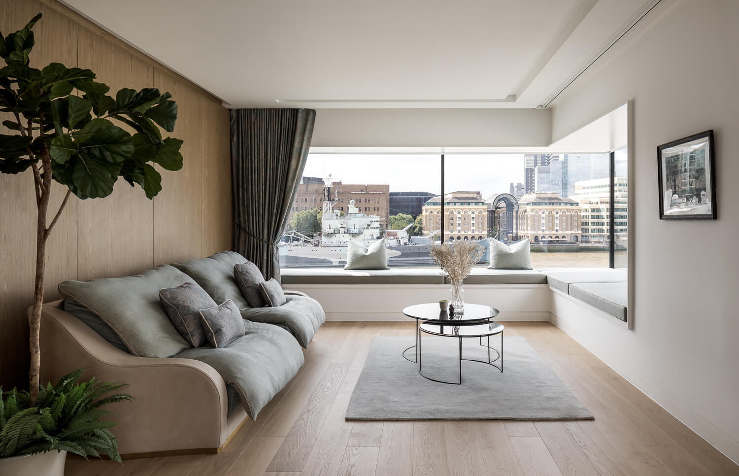 River views from Sugar Quays apartment