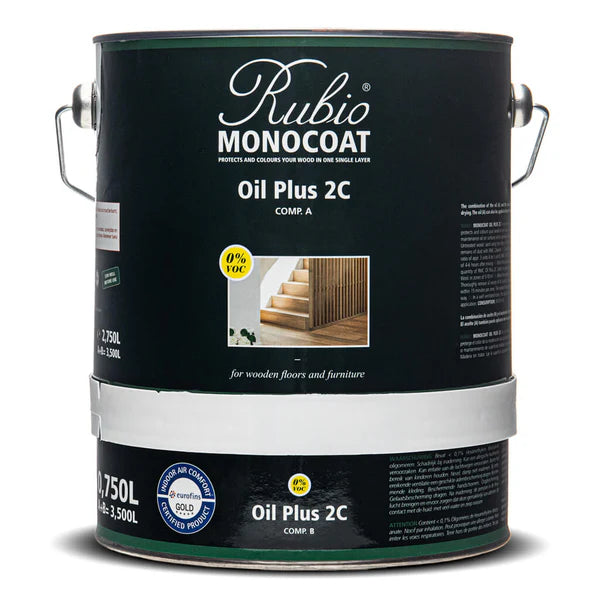 Rubio Monocoat Oil Plus 2C 3.5l paint can on a white background