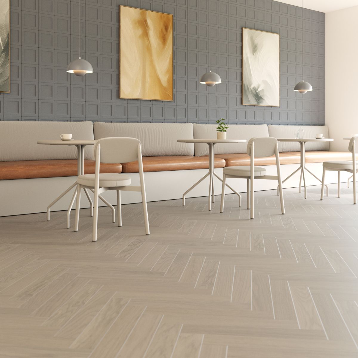 Kila - Earth Grey Select Oak Herringbone