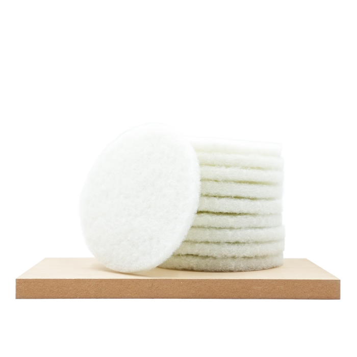 Rubio Monocoat White 5.9" Buffing Pad - 10 Pack