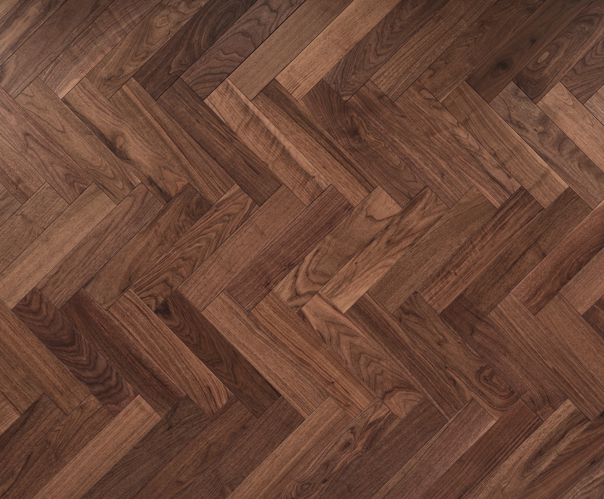 Deco American Black Walnut herringbone wood floors