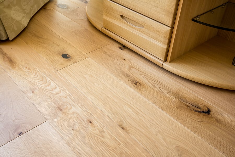 close up of oak wood flooring