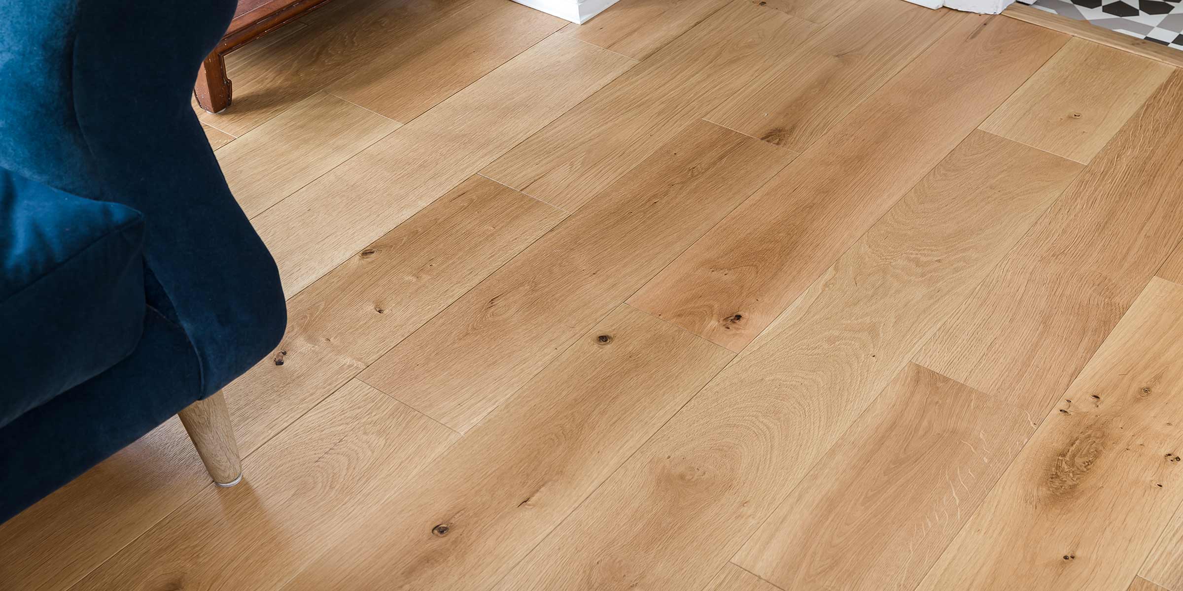 close up of light wood flooring