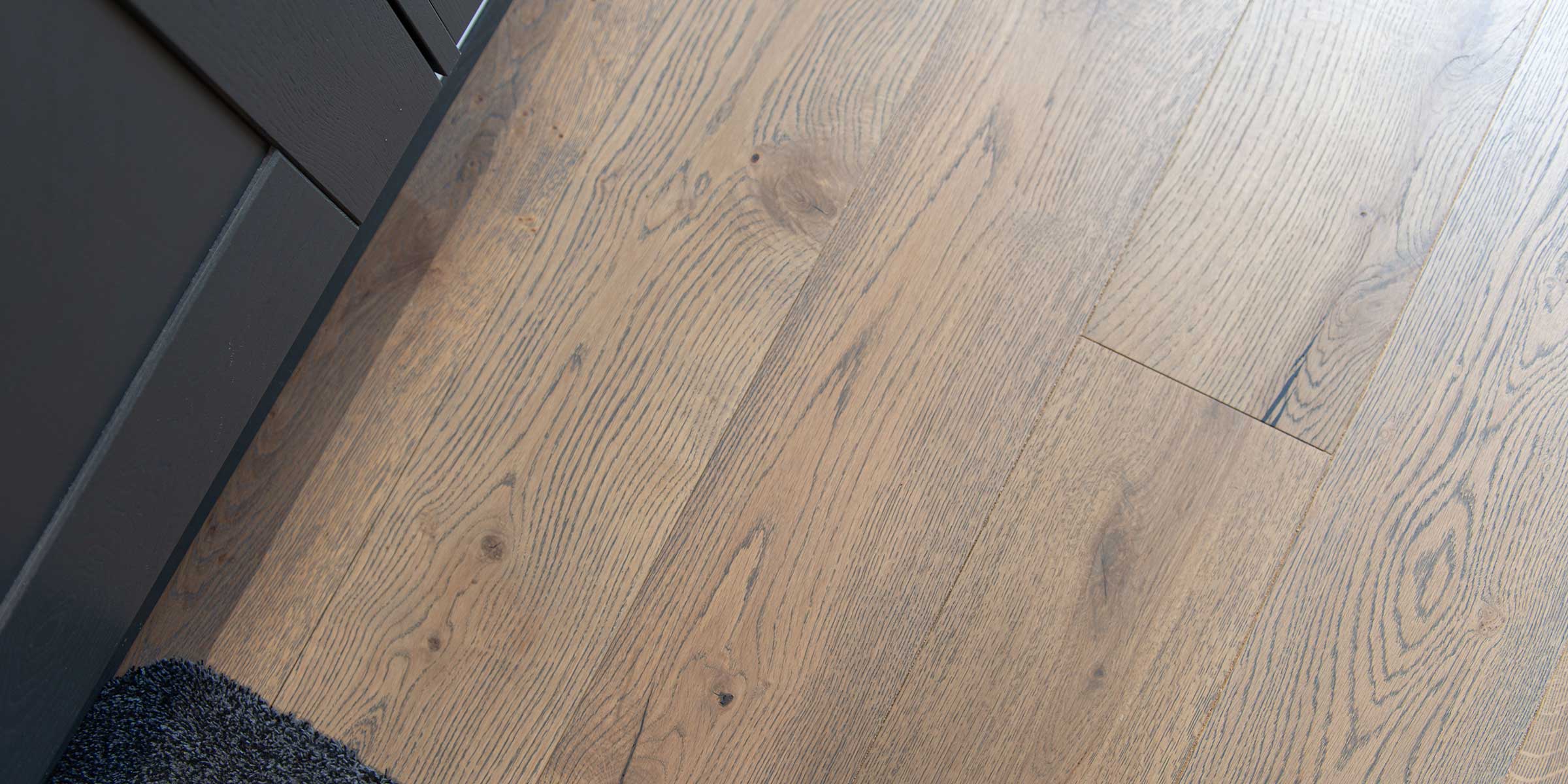 close up of medium toned wood floors