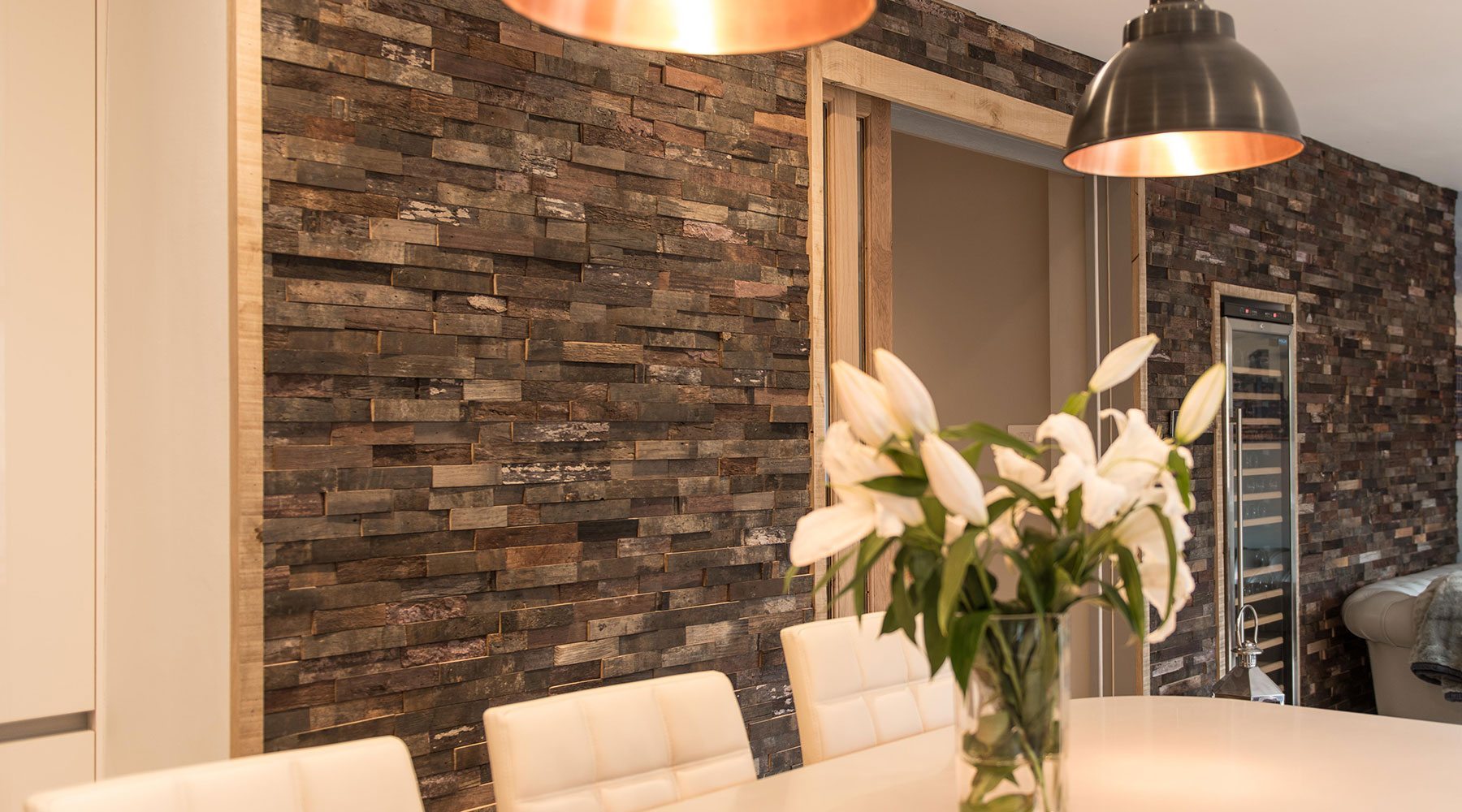 Wall Cladding in a dining room